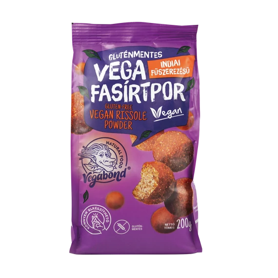 Vegabond vega fasírtpor, gluténmentes, indiai fűszerezésű