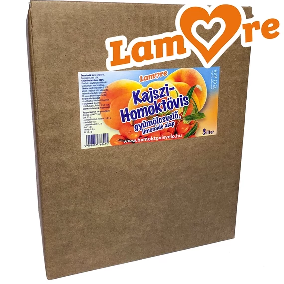 Kajszi-homoktövis rostos gyümölcssűrítmény limonádé alap 3 L